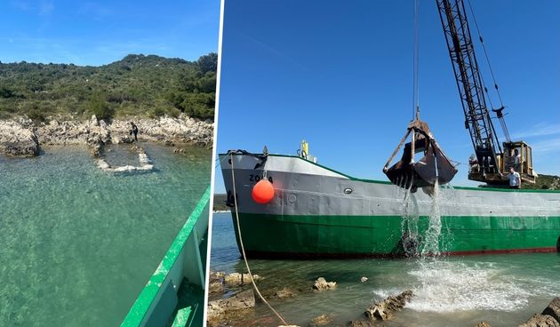 Općina Pašman uklonila bespravno sagrađeni mul na Galešnjaku