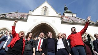 Markov trg: Prosvjed Dosta je! Odmah na izbore Markov trg: Prosvjed Dosta je! Odmah na izbore