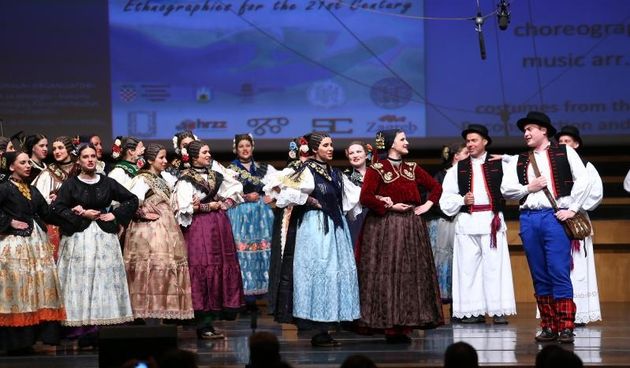 Zagreb – Svecano otvorenje medjunarodnog kongresa etnologa i folklorista u koncertnoj dvorani Vatroslava Lisinskog. Photo: Slavko Midzor/PIXSELL