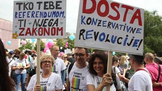 Održan je XV Zagreb Pride pod motom Još Hrvatska ni propala. Photo: PIXSELL Održan je XV Zagreb Pride pod motom Još Hrvatska ni propala. Photo: PIXSELL