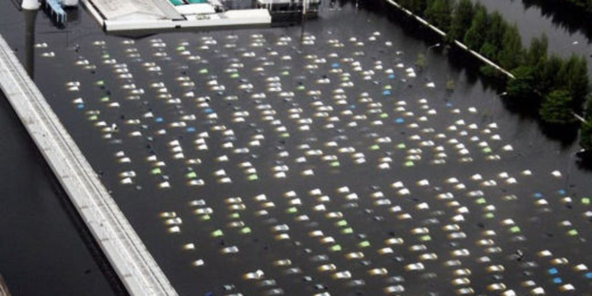 Hondina tvornica potpuno pod vodom, foto: inautonews.com Hondina tvornica potpuno pod vodom, foto: inautonews.com