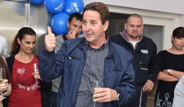 Primosten – U Opcini Primosten priredjen je docek za nacelnika Stipu Petrinu koji je u koaliciji s MOST-om u IX. izbornoj jedinici osvojio dva mandata. Photo: Hrvoje Jelavic/PIXSELL