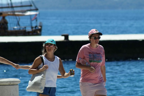 Ljetni šušur na zadarskoj rivi