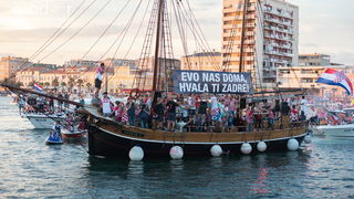 Veličanstven doček četvorice zadarskih Vatrenih Veličanstven doček četvorice zadarskih Vatrenih