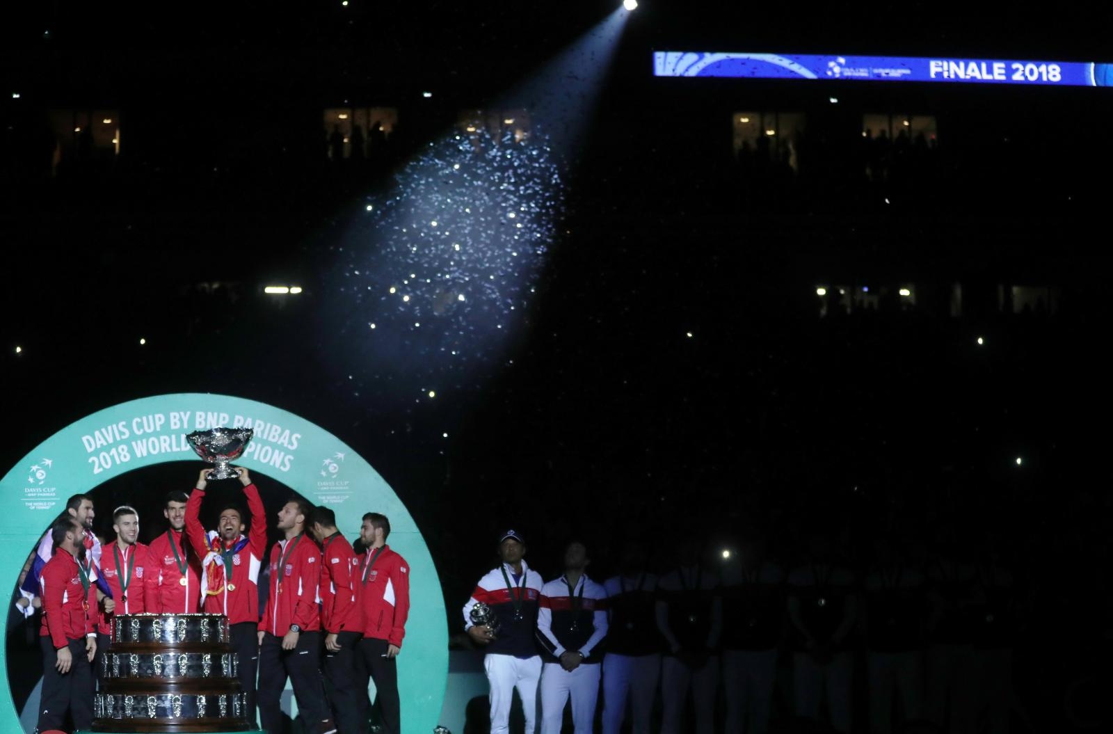 Veliko slavlje hrvatskih tenisača nakon osvajanja Davis Cupa