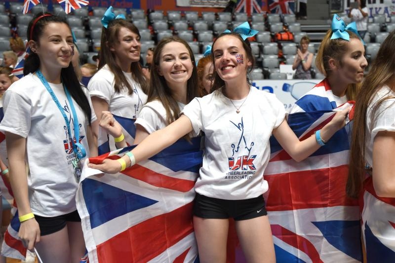 Zadar – U dvorani Krese Cosica na Visnjiku otvoreno je Europsko prvenstvo navijacica “European cheerleading championships 2015”. Danas i sutra svoje ce plesno akrobatske vjestine pokazati vise od 1500 natjecateljica. Photo: Dino Stanin/PIXSELL Zadar – U dvorani Krese Cosica na Visnjiku otvoreno je Europsko prvenstvo navijacica “European cheerleading championships 2015”. Danas i sutra svoje ce plesno akrobatske vjestine pokazati vise od 1500 natjecateljica. Photo: Dino Stanin/PIXSELL