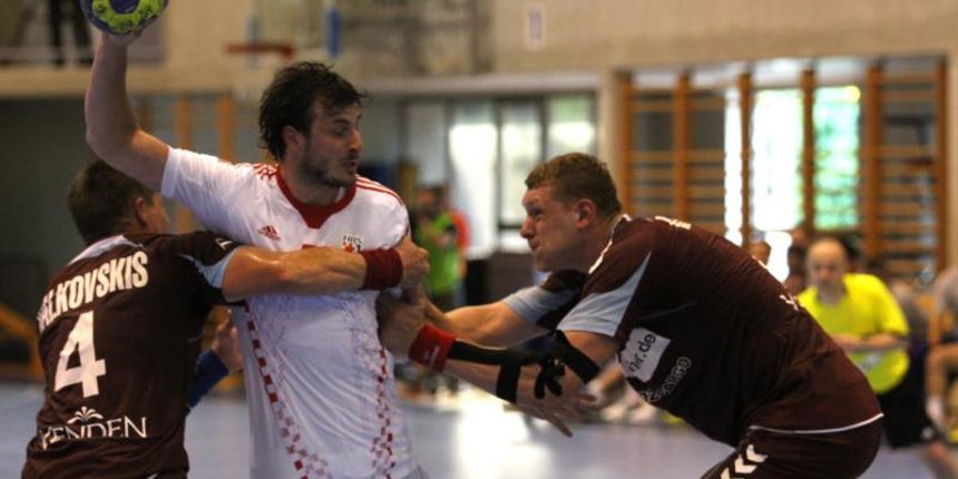 15.06.2013., Umag – Kvalifikacije za europsko rukometno prvenstvo 2014. koje ce se odrzati u Danskoj, Hrvatska – Latvija. Domagoj Duvnjak. Photo: Goran Kovacic/PIXSELL 15.06.2013., Umag – Kvalifikacije za europsko rukometno prvenstvo 2014. koje ce se odrzati u Danskoj, Hrvatska – Latvija. Domagoj Duvnjak. Photo: Goran Kovacic/PIXSELL