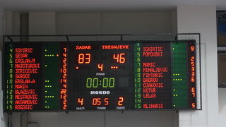 a-1 liga zene: ZKK Zadar – ZKK Tresnjevka 83-46, Foto: Mladen Malik