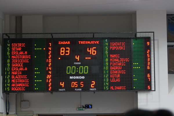 a-1 liga zene: ZKK Zadar – ZKK Tresnjevka 83-46, Foto: Mladen Malik