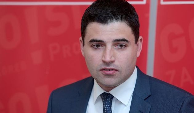 Zagreb – Predsjednik zagrebackog SDP-a Davor Bernardic izjavio je na konferenciji za medije povodom uhicenja gradonacelnika da grad ne moze funkcionirati pod privremenom upravom. Photo: Patrik Macek/PIXSELL