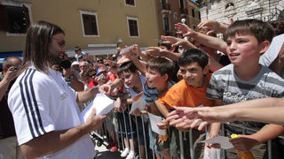 Hrvatska rukometna reprezentacija na Narodnom trgu (foto: Marin Gospić)