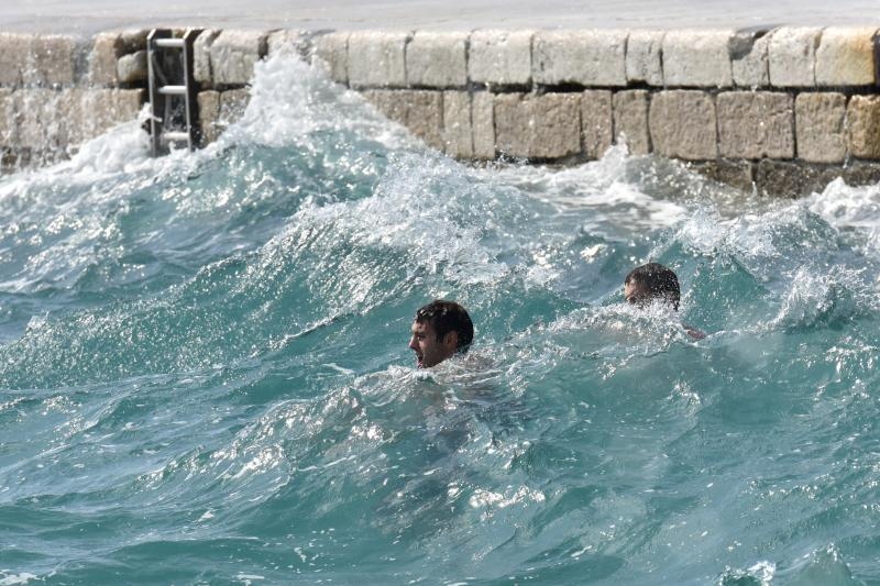 Guštanje u jugu na zadarskoj rivi 15. rujna 2015. Foto: Dino Stanin/PIXSELL