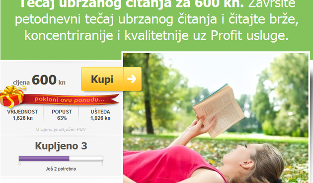 Udruga “Humani studio” organizira tečaj brzog čitanja