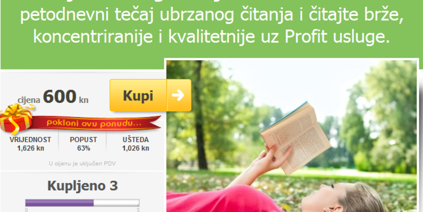 Udruga “Humani studio” organizira tečaj brzog čitanja