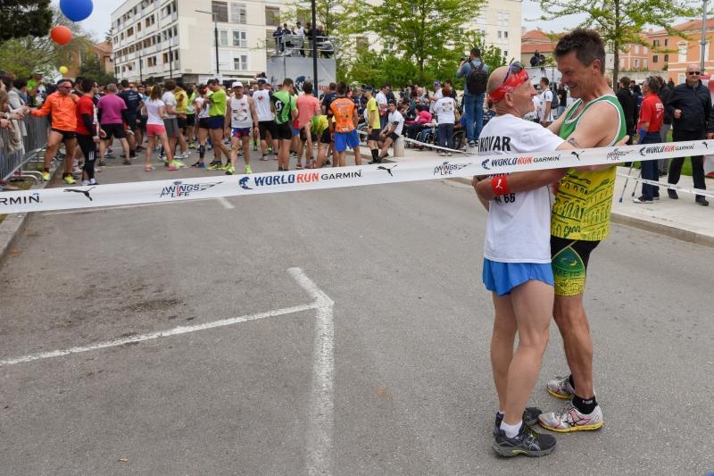 Zadar: Okupljanje natjecatelja prije sportske utrke Wings for life world run 2015., Photo: Dino Stanin/PIXSELL