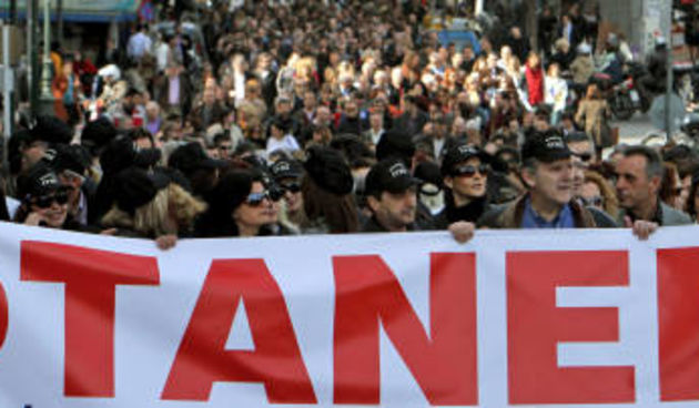 Grčka – štrajk (Foto: theglobeandmail.com)