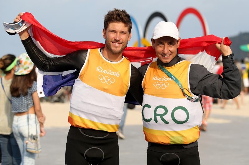 Rioe de Janeiro. Olimpijski prvaci u klasi 470, Šime Fantela i Igor Marenić. Photo. Igor Kralj/PIXSELL Rioe de Janeiro. Olimpijski prvaci u klasi 470, Šime Fantela i Igor Marenić. Photo. Igor Kralj/PIXSELL