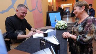 08.11.2013., Zagreb – Premijera predstave Osmi povjerenik, po romanu Renata Baretica, u reziji Sase Anocica. Photo: Daniel Kasap/PIXSELL