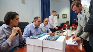 Predaja županijske liste HDZ-a i kandidat za župana Josip Bilaver Predaja županijske liste HDZ-a i kandidat za župana Josip Bilaver