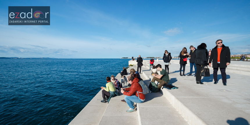 Đir po gradu, subotnja špica 30. prosinca 2017. Morske orgulje, sunčan dan
