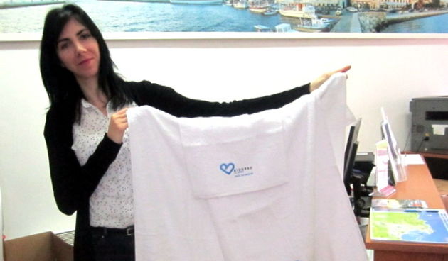 Brendirani ručnici Turističke zajednice grada Biograda na Moru. Foto: HRturizam