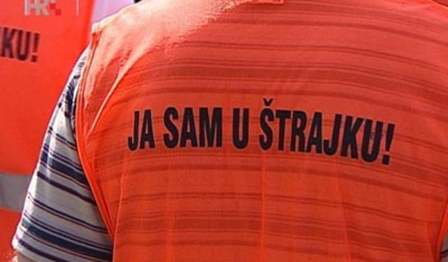 Prosvjed radnika Dine Petrokemije, foto: HRT