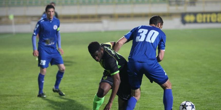 22.03.2014., stadion Aldo Drosina, Pula – MAXtv 1. HNL, 27. kolo, NK Istra 1961 – NK Zadar. Andrea Mutombo, Marin Orsulic. Photo: Dusko Marusic/PIXSELL