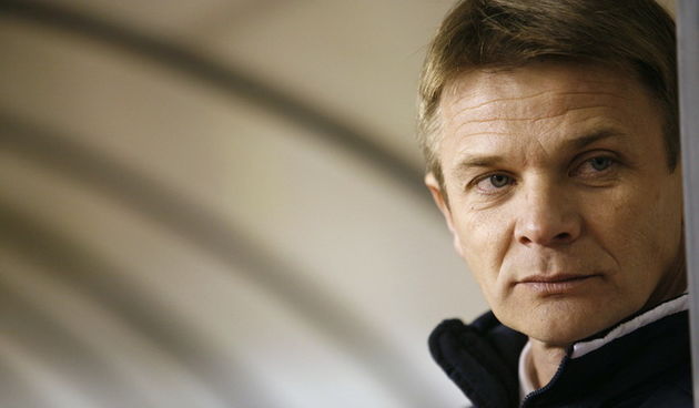 Split , 220209.
Stadion Poljud u Splitu.
T – Com 1. HNL 19. kolo . Nogometna utakmica Hajduk (Split) – Dinamo (Zagreb)
Ante Mise trener Hajduka.
Foto : Ante Cizmic / CROPIX