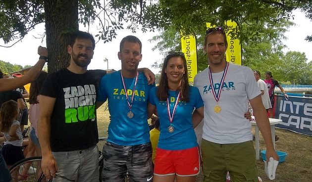 Triatlon klub Zadar: Antonia Miljanić, Ivan Gobin, Ivan Tuta, Vice Buljat