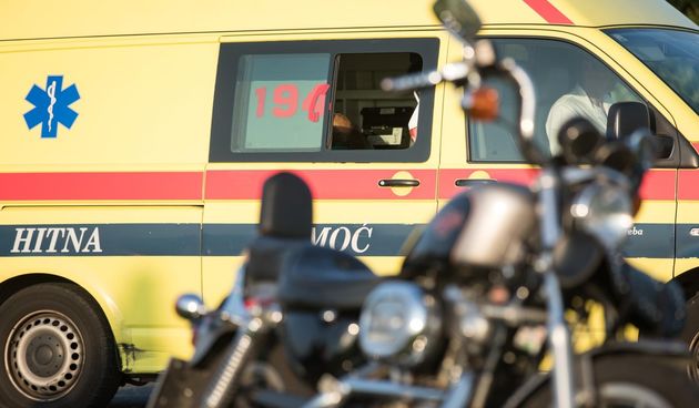 Prometna  nesreća motor, motocikl