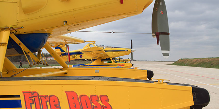 Protupožarna eskadrila 93. ZB Zemunik, Air Tractor AT 802 A, foto: Leo Banić Protupožarna eskadrila 93. ZB Zemunik, Air Tractor AT 802 A, foto: Leo Banić