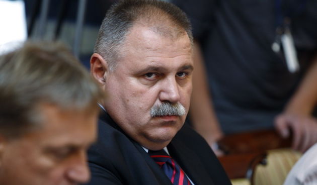 Zagreb, 100909.
Vlada.
Banski dvori.
Redovita sjednica Vlade.
Na slici: Ivan Suker ministar financija.
Foto: Goran Mehkek / CROPIX