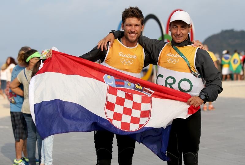 Rioe de Janeiro. Olimpijski prvaci u klasi 470, Šime Fantela i Igor Marenić. Photo. Igor Kralj/PIXSELL Rioe de Janeiro. Olimpijski prvaci u klasi 470, Šime Fantela i Igor Marenić. Photo. Igor Kralj/PIXSELL