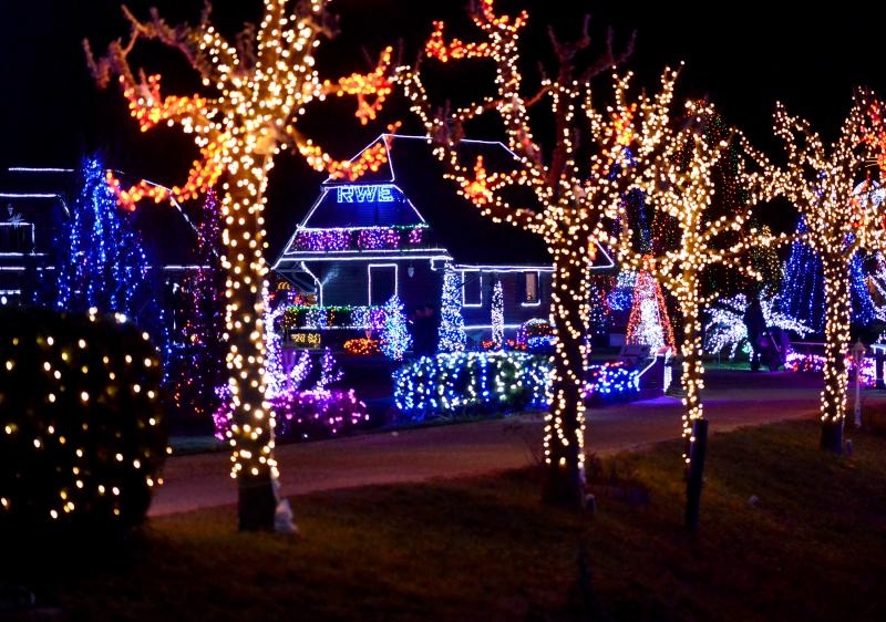 24.12.2014., Cazma, Grabovnica – Obitelj Salaj svoje imanje ukrasila je s milijun i petsto tisuca lampica povodom Bozicnih i Noogodisnjih blagdana. Bozicnu pricu svake godine posjecuju mnogobrojni turisti. Photo: Marko Prpic/PIXSELL