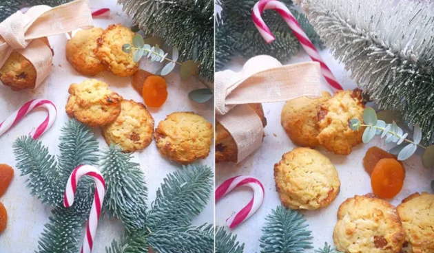 Božićni keksi s bijelom čokoladom i bademima