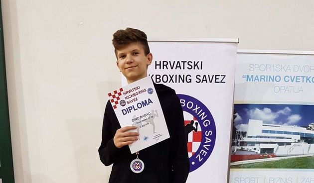 Bino Babac, vice prvak u kickboxingu