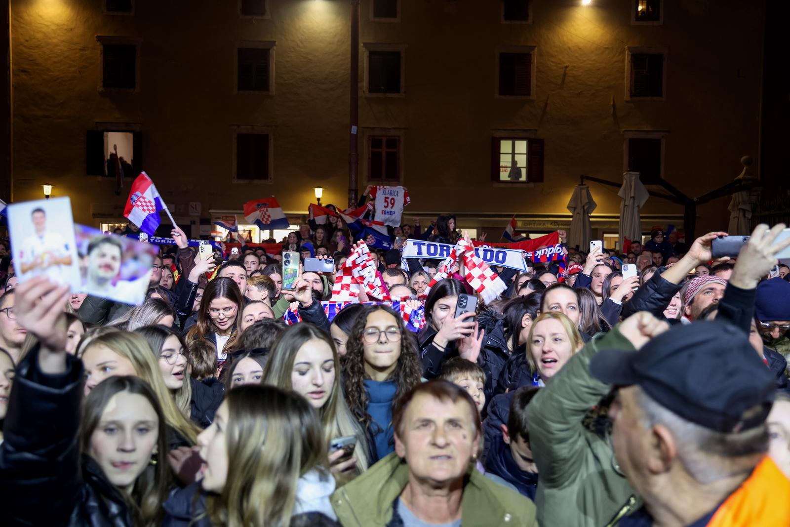 Doček rukometaša u Zadru Doček rukometaša u Zadru