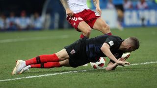Niznji Novgorod, Rusija – Svjetsko nogometno prvenstvo 2018., osmina finala, Hrvatska – Danska 4-3 (1-1, 1-1).