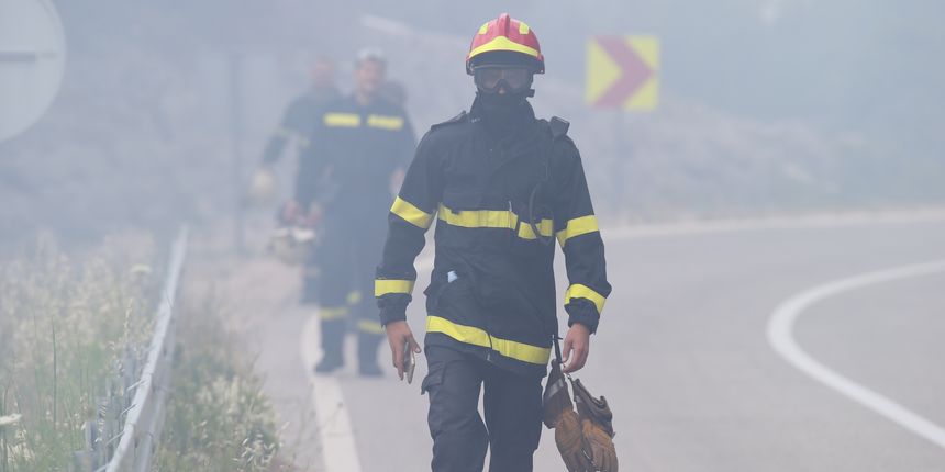 Požar na padinama Biokova Požar na padinama Biokova
