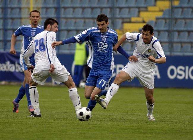 Varazdin, 080510.
Na gradskom stadionu u Varazdinu igra se 29. kolo prve HNL izmedju Varteksa i Zadra.
Na slici: Matija Smrekar.
Foto: Zeljko Hajdinjak / CROPIX