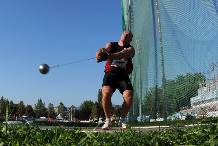 Zagreb, 130911.
IAAF World Challenge Zagreb 2011, 
61. memorijal Borisa Hanzekovica na atletskom stadionu Mladost na Savi.
Na slici: Krisztian Pars.
Foto: Srdjan Vrancic / CROPIX
