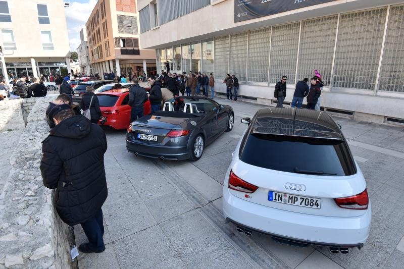 Audi Hrvatska organizirala je ekskluzivnu prezentaciju sportskih automobila Audi S i RS modela na Forumu. Photo: Dino Stanin/PIXSELL Audi Hrvatska organizirala je ekskluzivnu prezentaciju sportskih automobila Audi S i RS modela na Forumu. Photo: Dino Stanin/PIXSELL