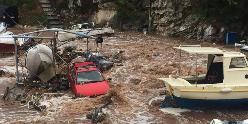 Poplava i štete u Sali na Dugom otoku