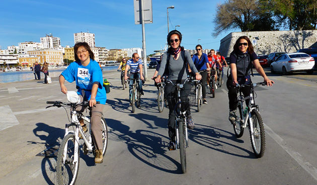 Biciklijada “Jedan auto manje” slikana s bicikle, Foto: Aleksandar Gospić