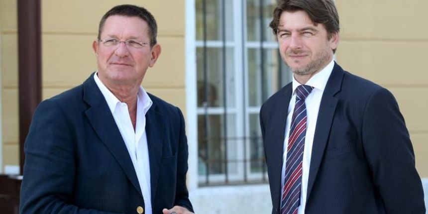 Zadar – Ministar turizma Darko Lorencin i Zvonko Supe, direktor TZ Grada Zadra predstavili rezultate turisticke sezone. Photo: Dino Stanin/PIXSELL