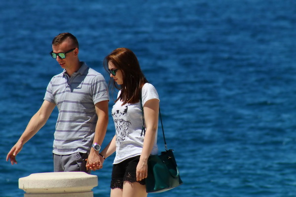 Ljetni šušur na zadarskoj rivi