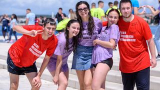 Zadarski maturanti obilježili kraj škole na rivi