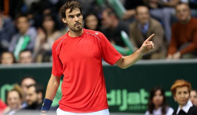 Kraljevo – Sportski centar Kraljevo, prvo kolo Davis cup, Srbija – Hrvatska. Susret Novak Djokovic – Mate Delic. Photo: Slavko Midzor/PIXSELL