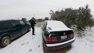 Snijeg u Bibinjama 3. veljače 2012, Foto: Leo Banić