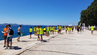 Sasvim osoban doživljaj – 10. dm Millennium Jump sa zadarske rive. Foto: Mladen Malik Barba Sasvim osoban doživljaj – 10. dm Millennium Jump sa zadarske rive. Foto: Mladen Malik Barba